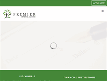 Tablet Screenshot of premierlendingalliance.com